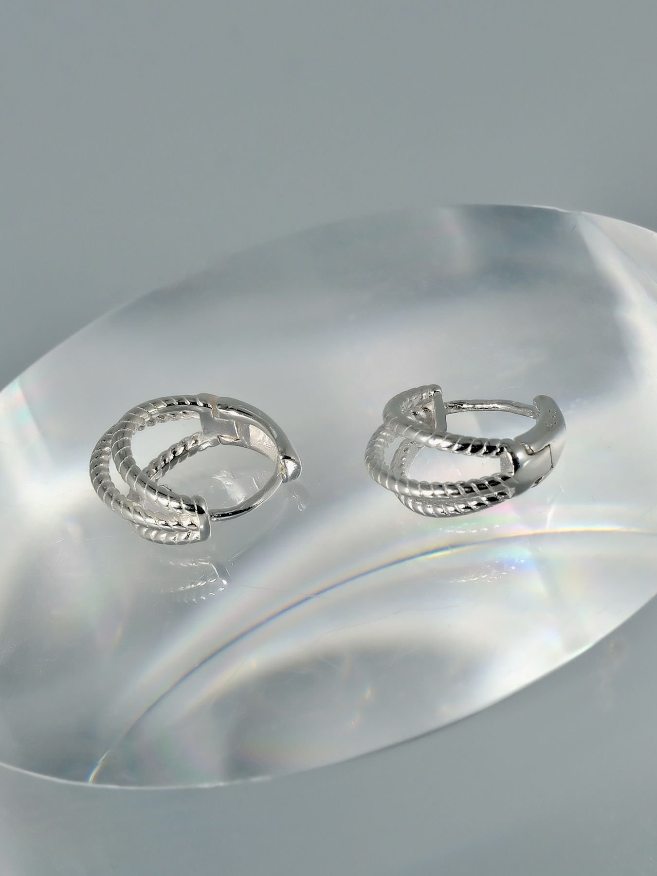 Auskarai Three Twist