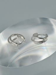 Auskarai Three Twist