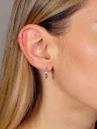 Elegantiški, minimalistiniai sidabro auskarai