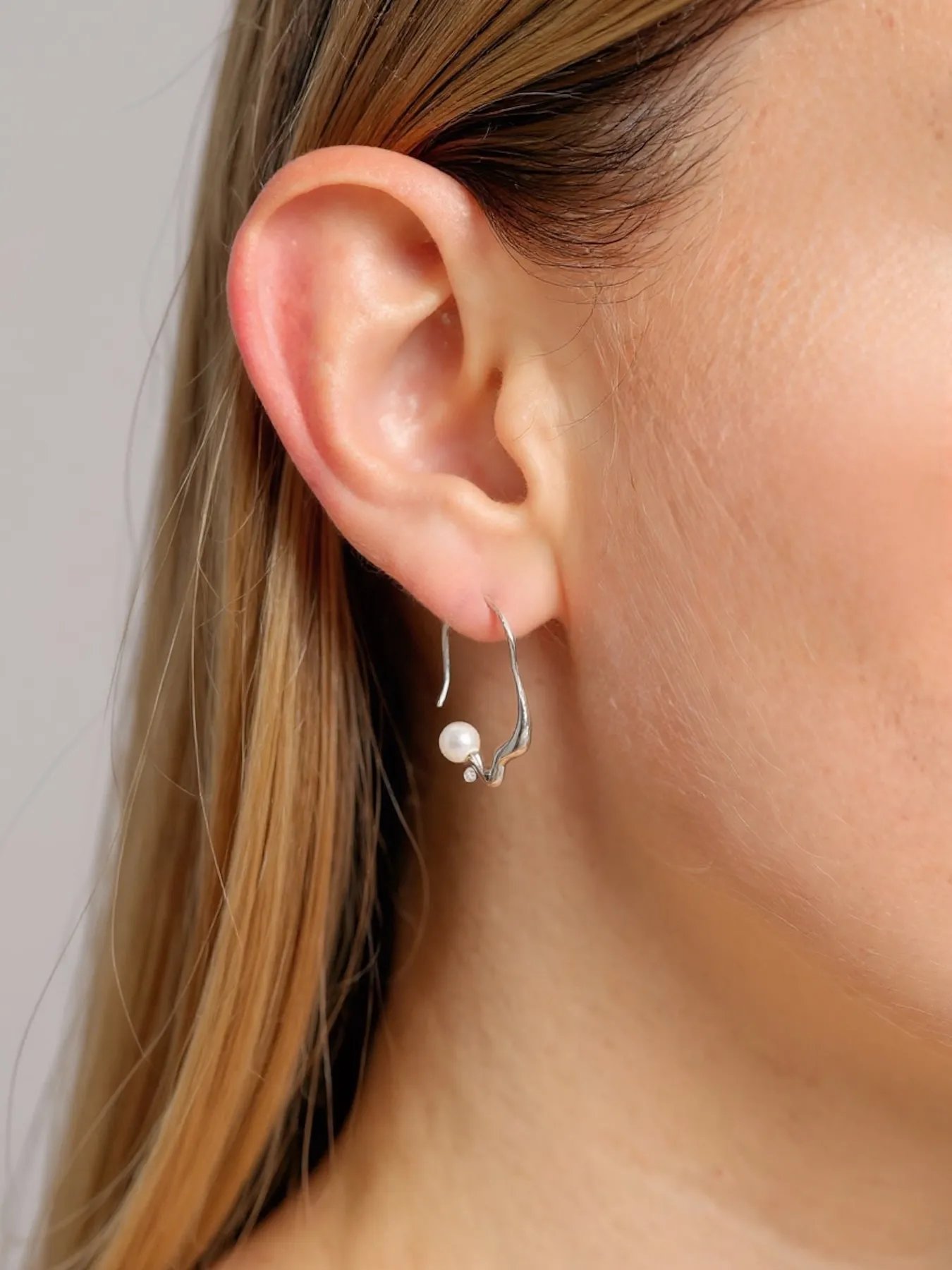 Auskarai Freshwater Pearl