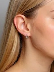 Auskarai Triangle Stud