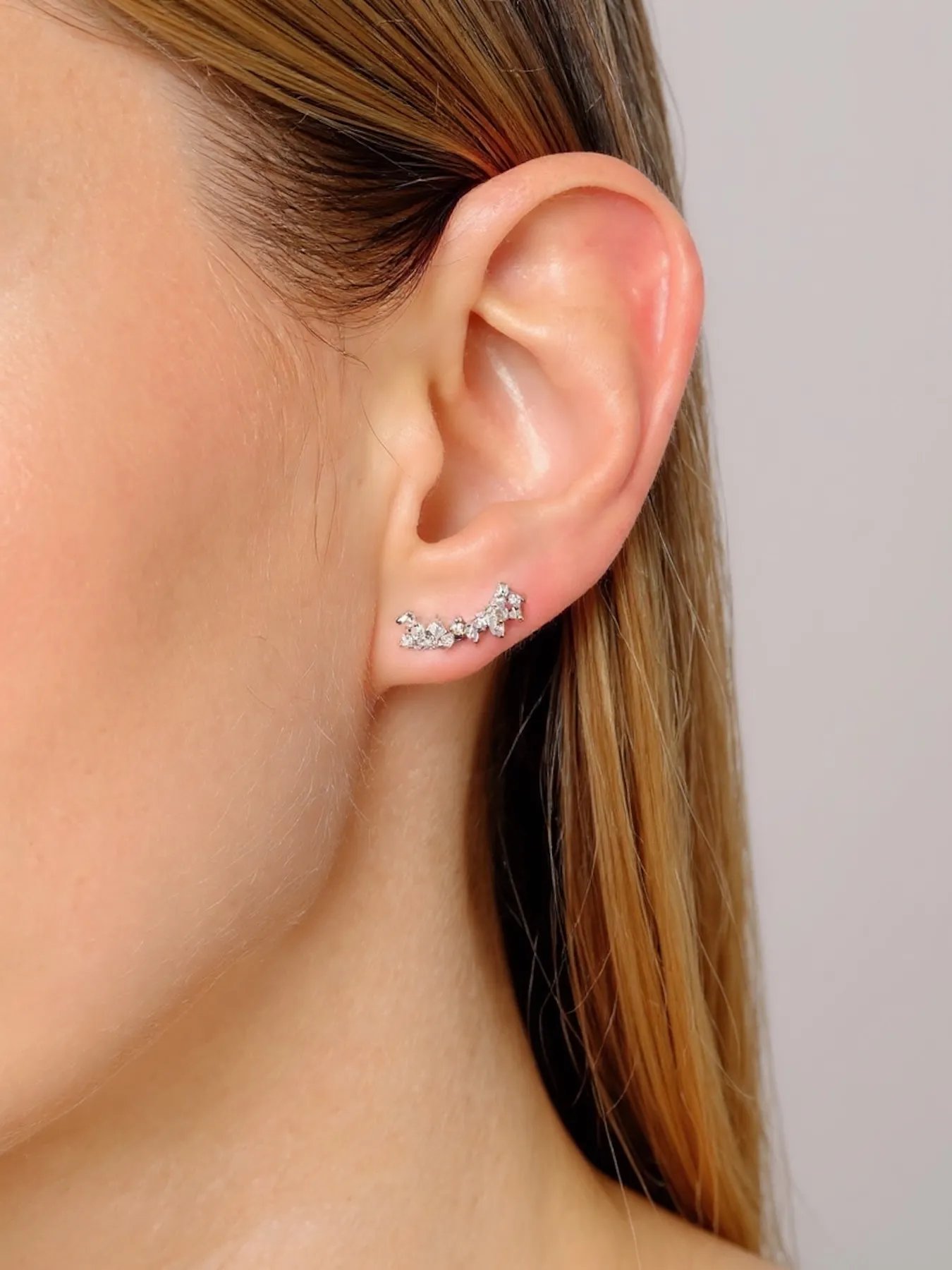 auskarai Zircon Star sidabras 925 – su cirkoniais ir žvaigždėmis