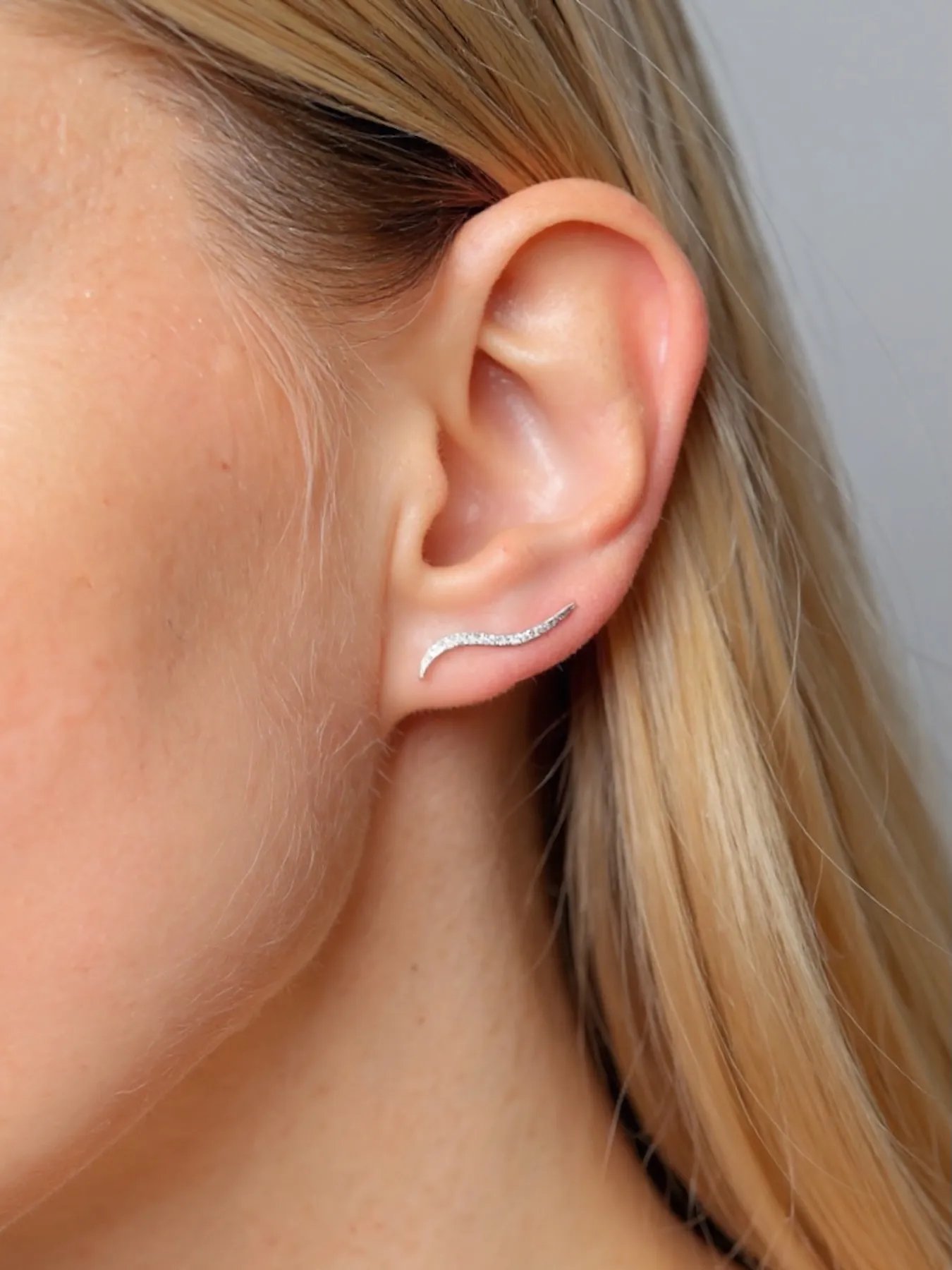 Sense earrings 925 silver – minimalist modern design