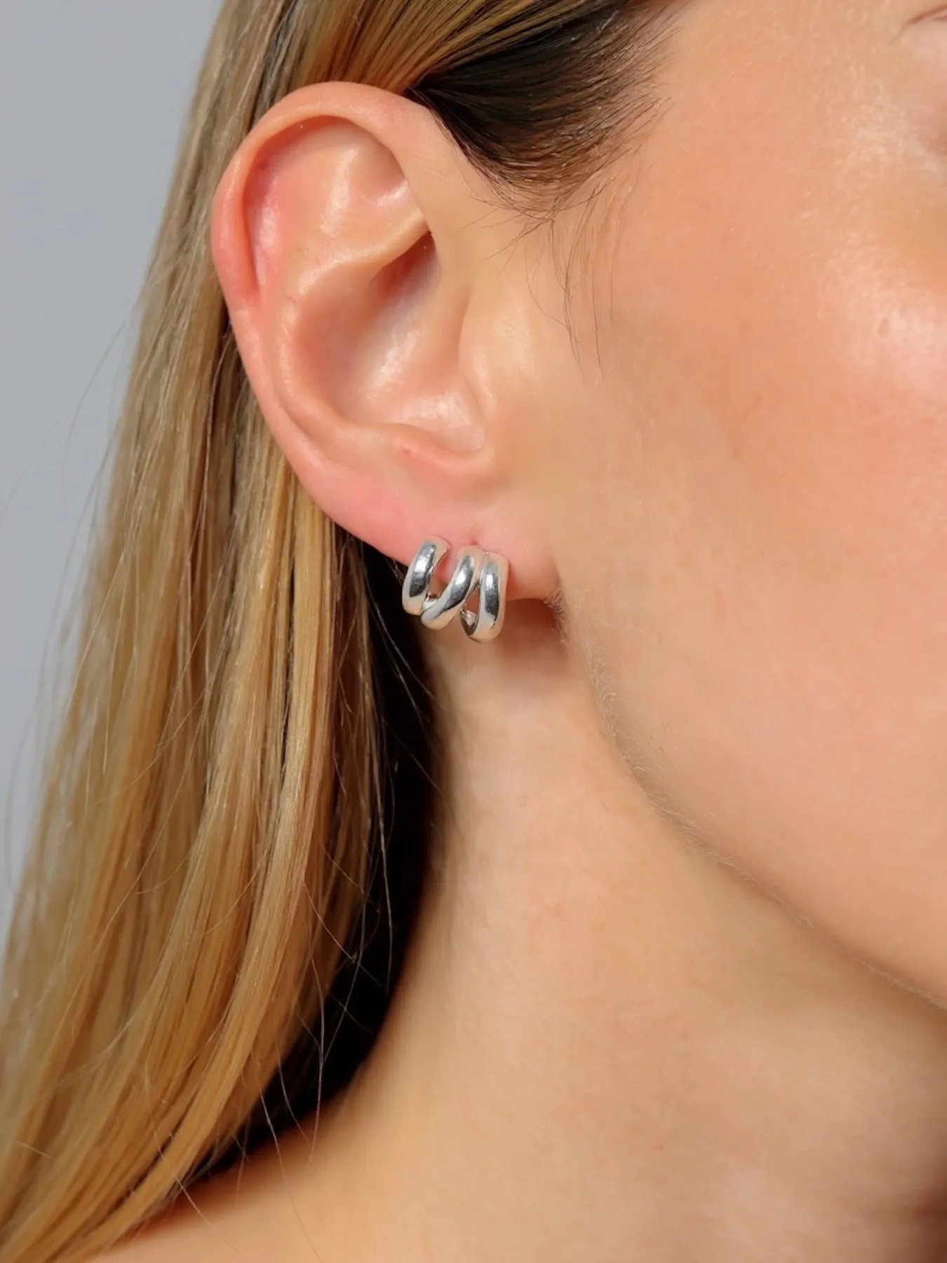 auskarai Music sidabras 925 – skulptūriškas dizainas