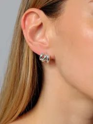 auskarai Music sidabras 925 – skulptūriškas dizainas