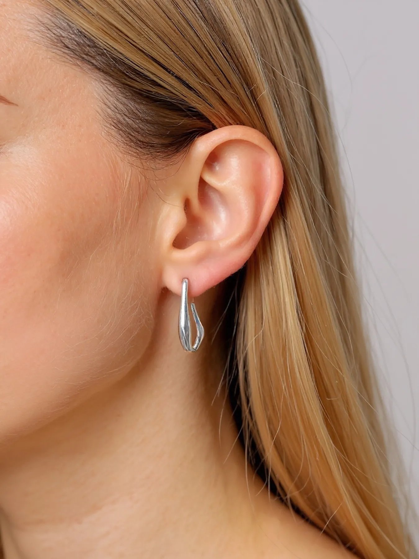 Paula earrings 925 silver – original shape earrings