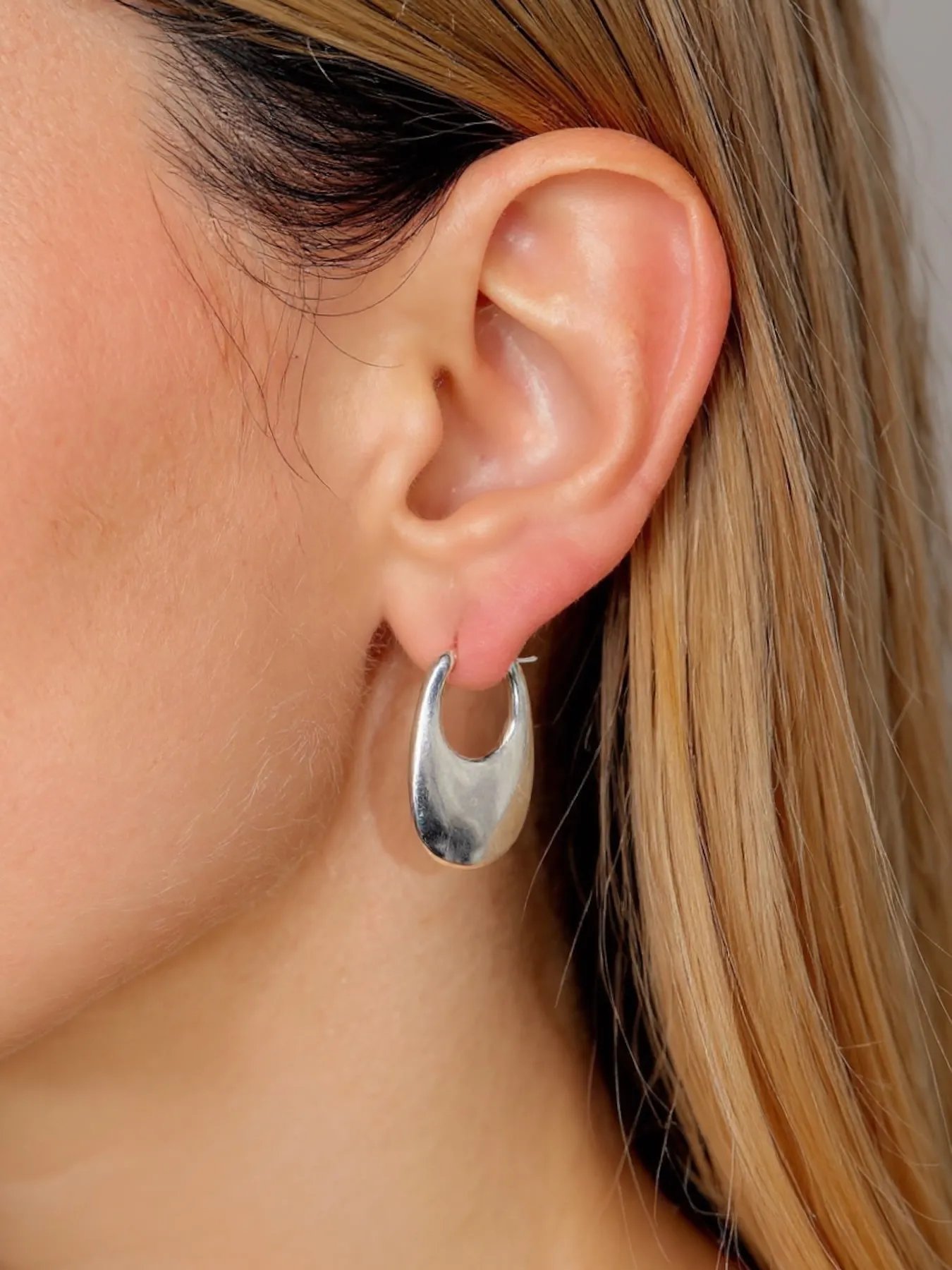 auskarai U Shape sidabras 925