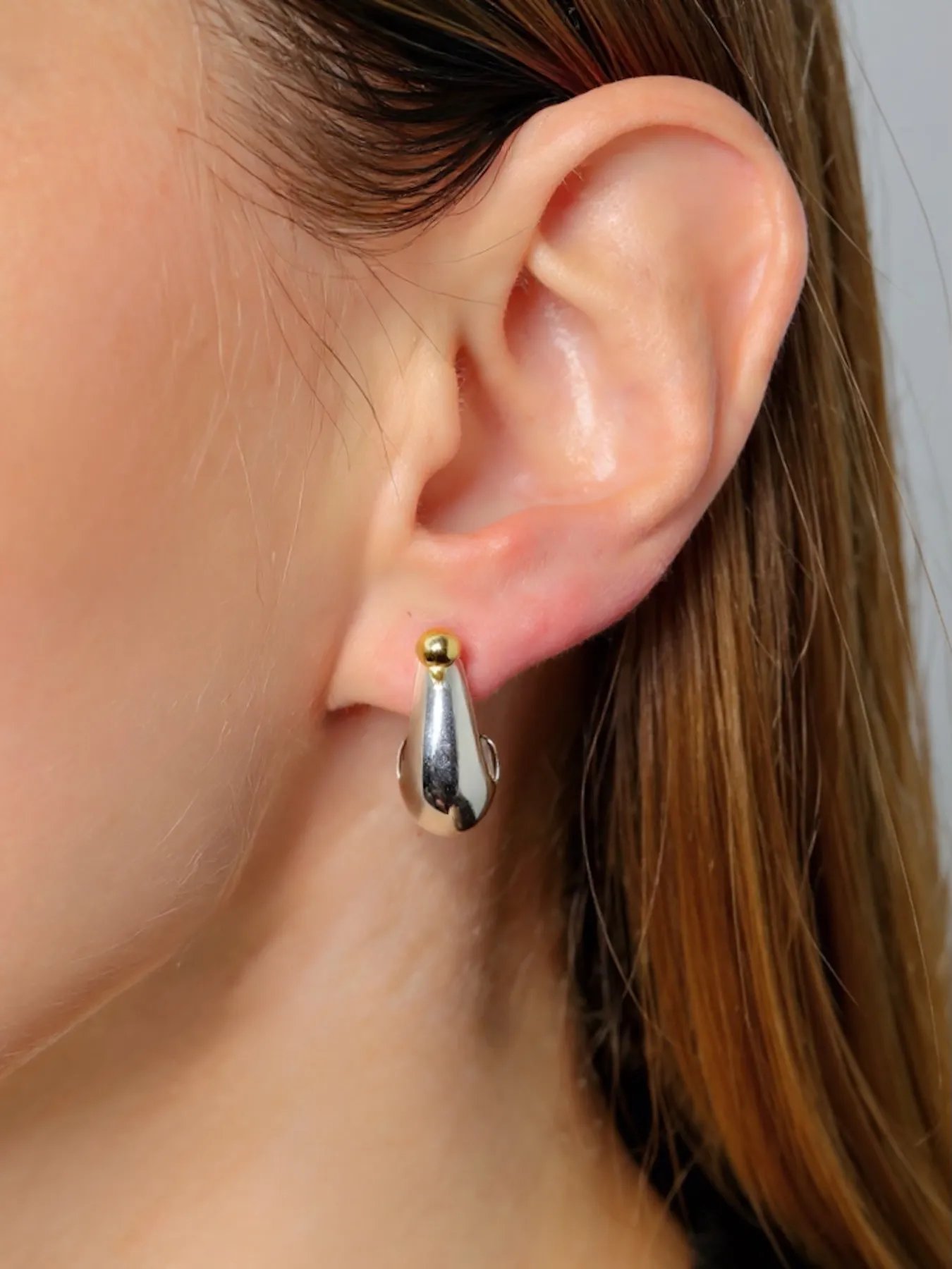 Earings Moon Shape