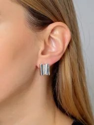 Silver earrings – women’s elegant minimalist earrings