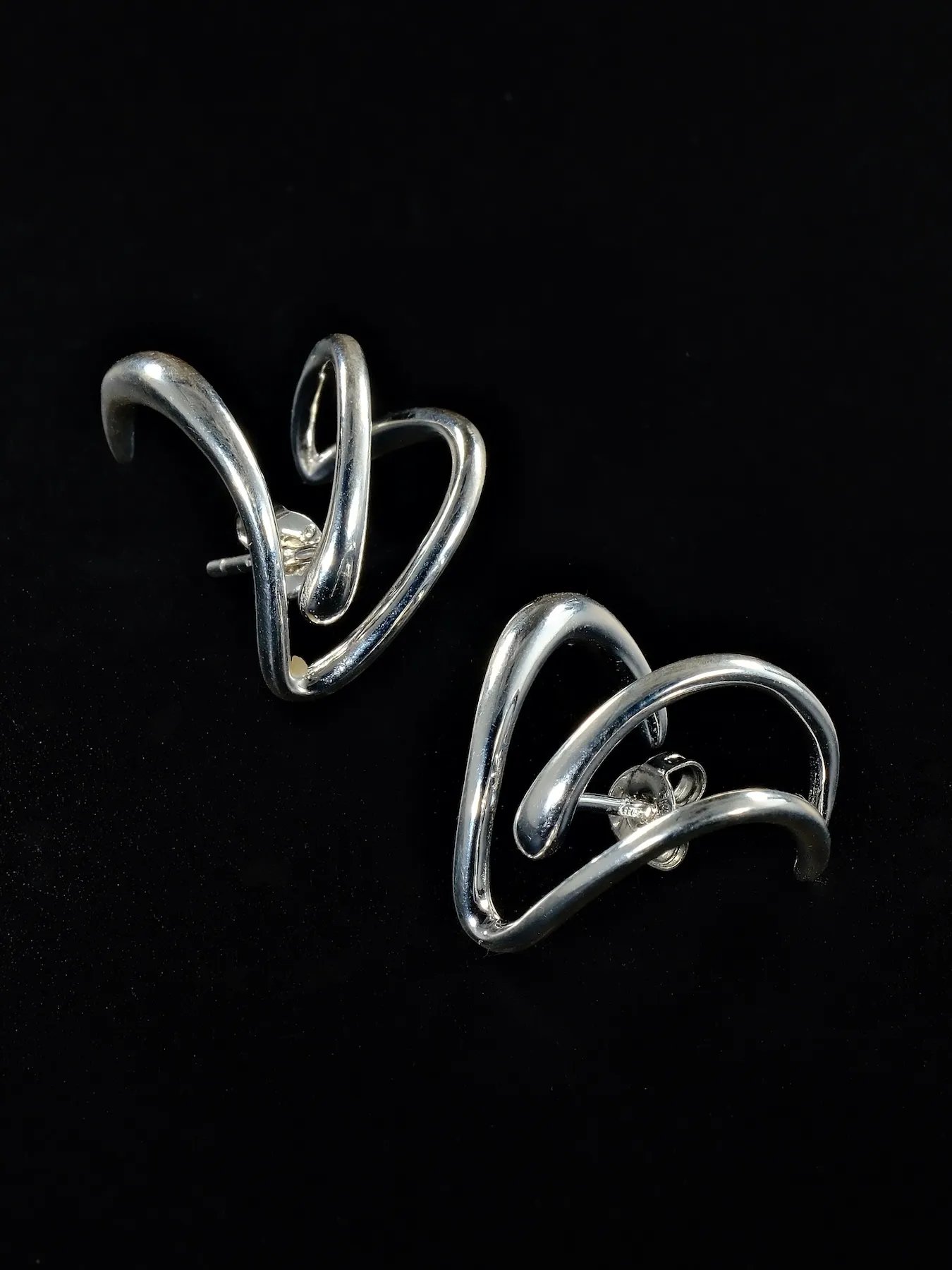 Silver earrings – women’s minimalist elegant design
