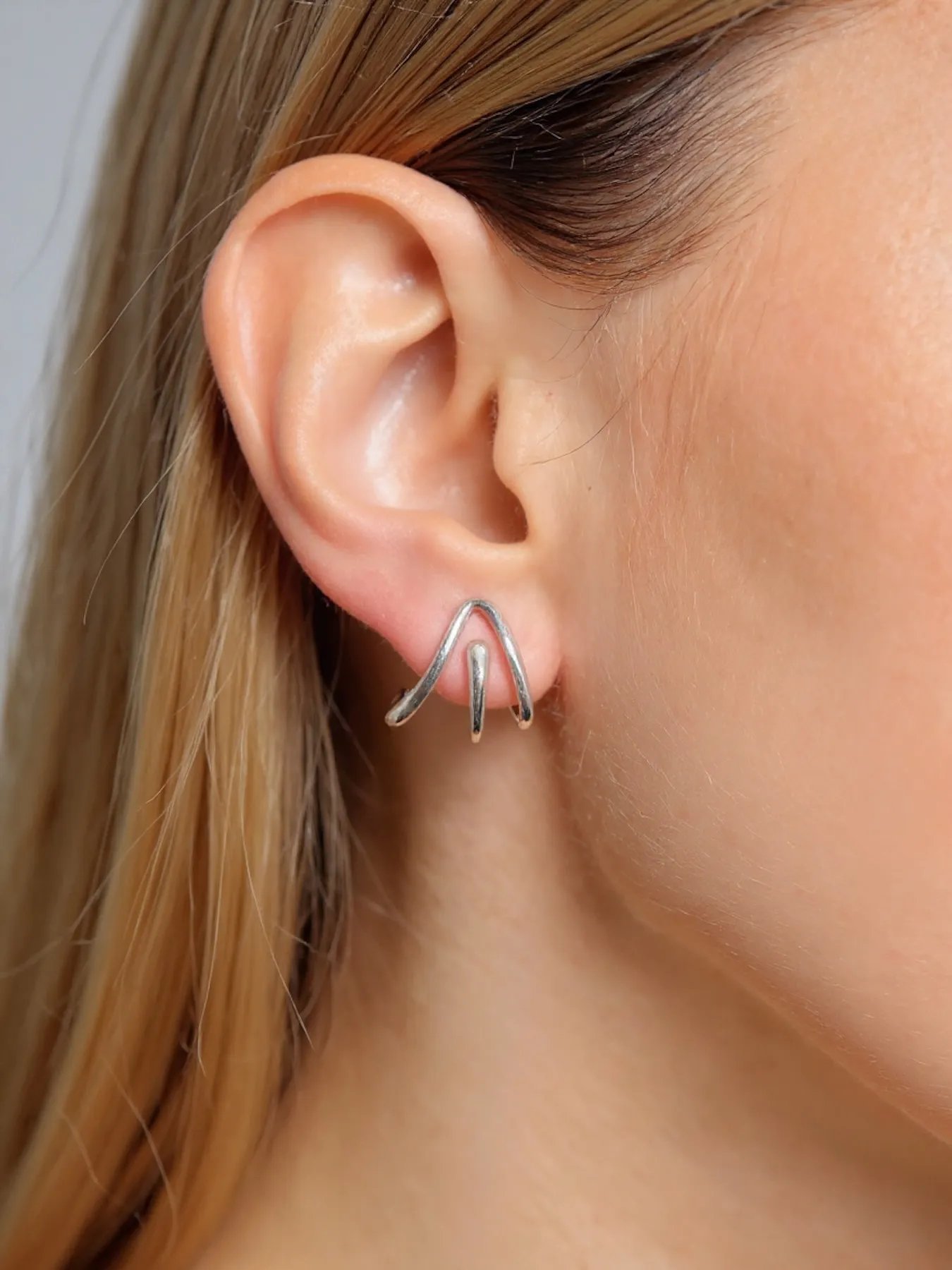 Silver earrings – women’s minimalist elegant design