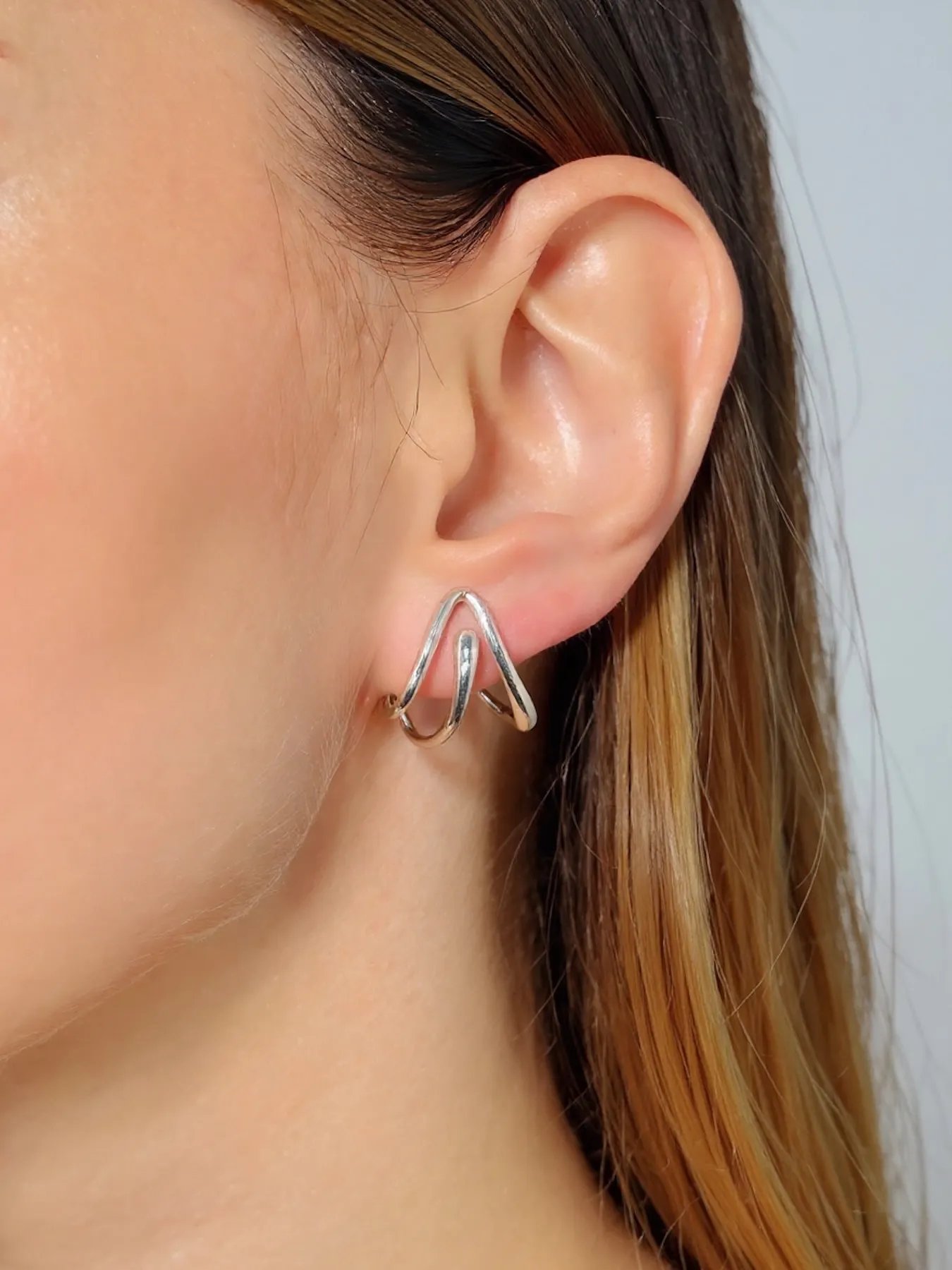 Silver earrings – women’s minimalist elegant design
