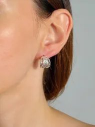 Silver earrings – women’s elegant statement earrings
