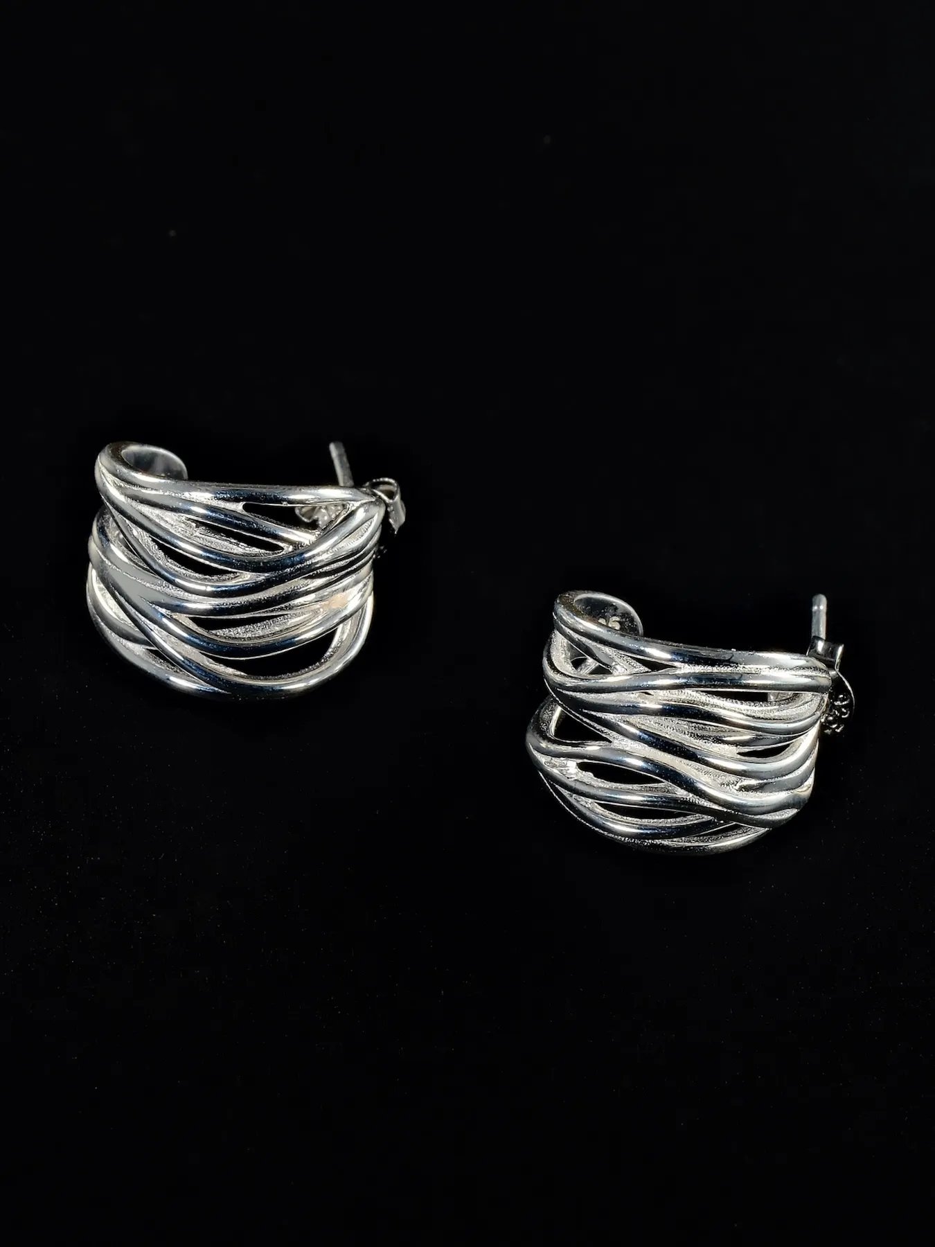 Silver earrings – women’s elegant statement earrings