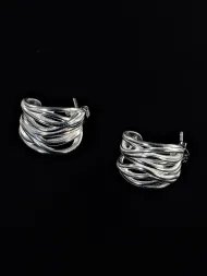 Silver earrings – women’s elegant statement earrings