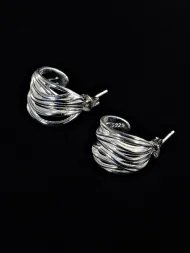 Silver earrings – women’s elegant statement earrings