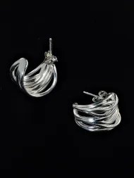 Silver earrings – women’s elegant statement earrings