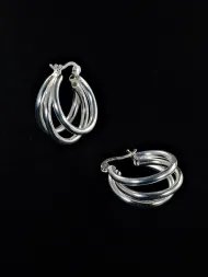 Silver earrings – women’s elegant in silver and gold