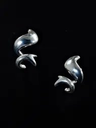 Silver earrings – expressive women’s statement earrings