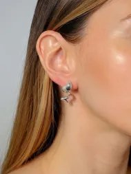 Silver earrings – expressive women’s statement earrings