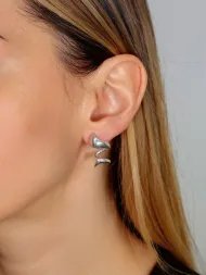 Silver earrings – expressive women’s statement earrings