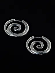 Sterling Silver Spiral Earrings | 925 Silver