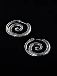 Sterling Silver Spiral Earrings | 925 Silver