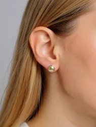 Gold color earrings – women’s 925 silver earrings