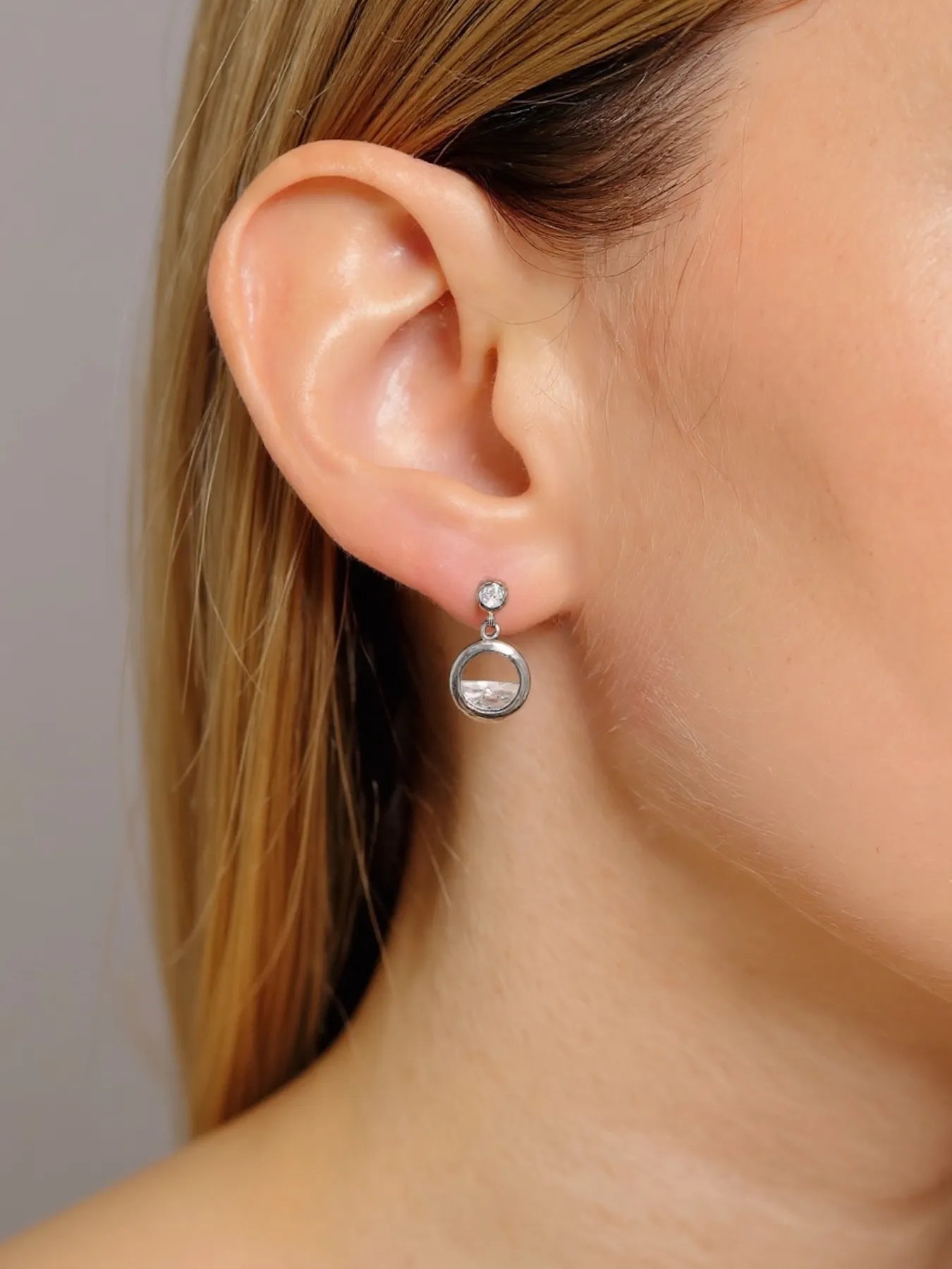 925 Silver Earrings with Cubic Zirconia – Elegant Women’s Earrings