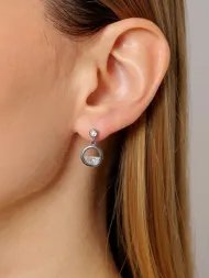 925 Silver Earrings with Cubic Zirconia – Elegant Women’s Earrings