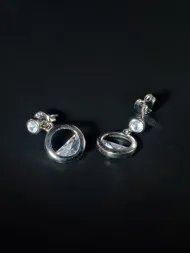 925 Silver Earrings with Cubic Zirconia – Elegant Women’s Earrings