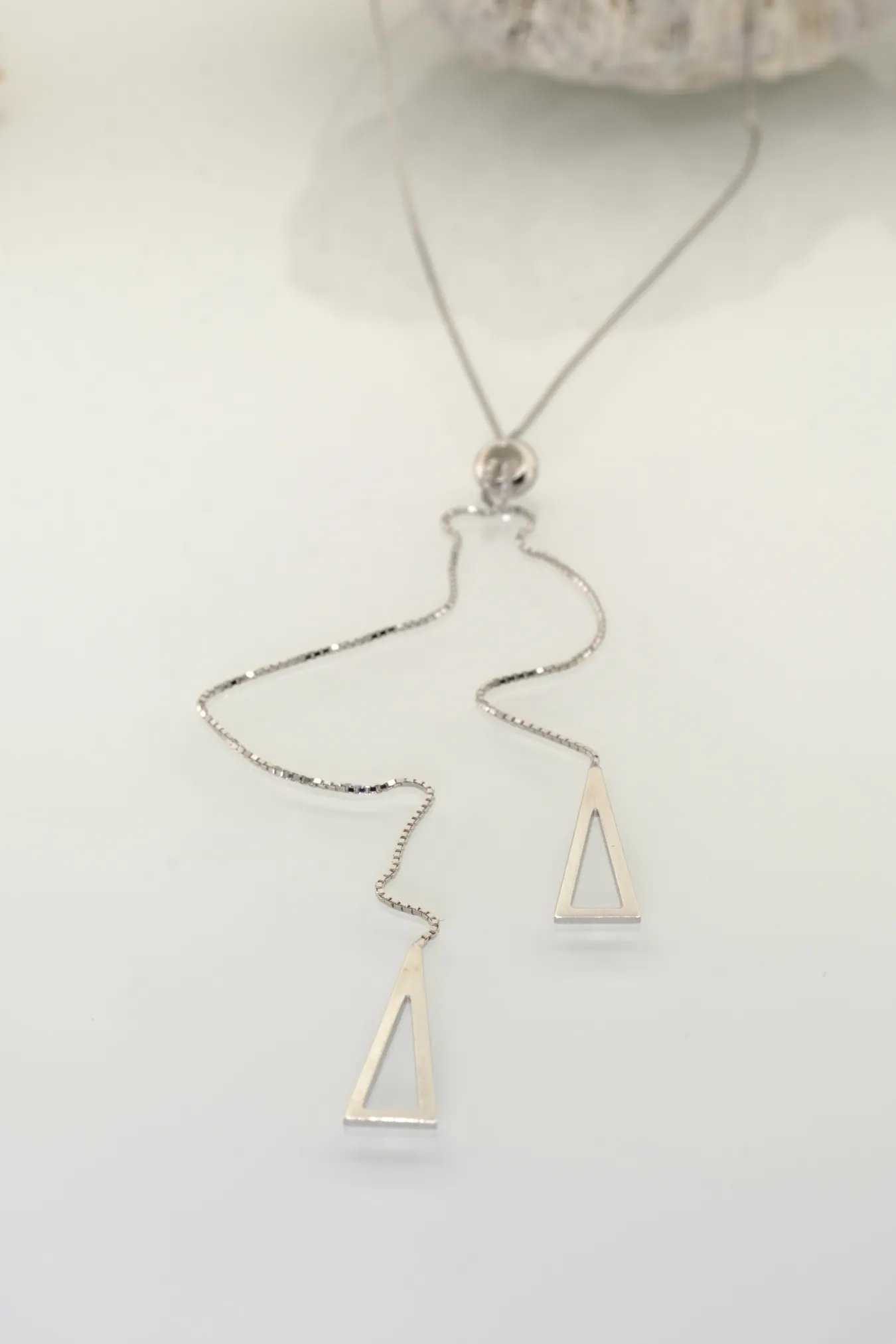 Silver necklace – adjustable 925 sterling chain