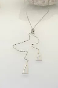 Silver necklace – adjustable 925 sterling chain