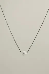Silver necklace with pearl – 925 sterling chain