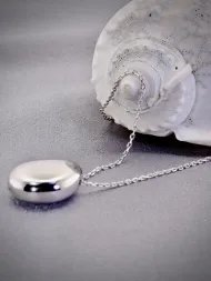 Silver necklace – modern 925 silver design