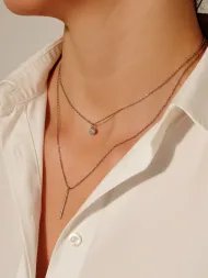 Kaklo papuošalas Geometric Pendant