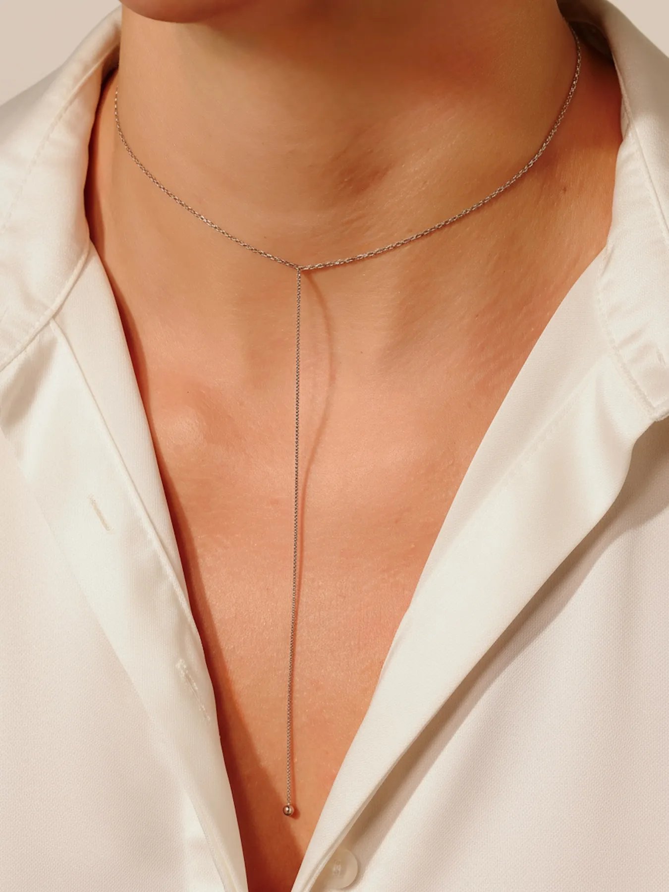 Silver necklace – 925 sterling minimalist chain