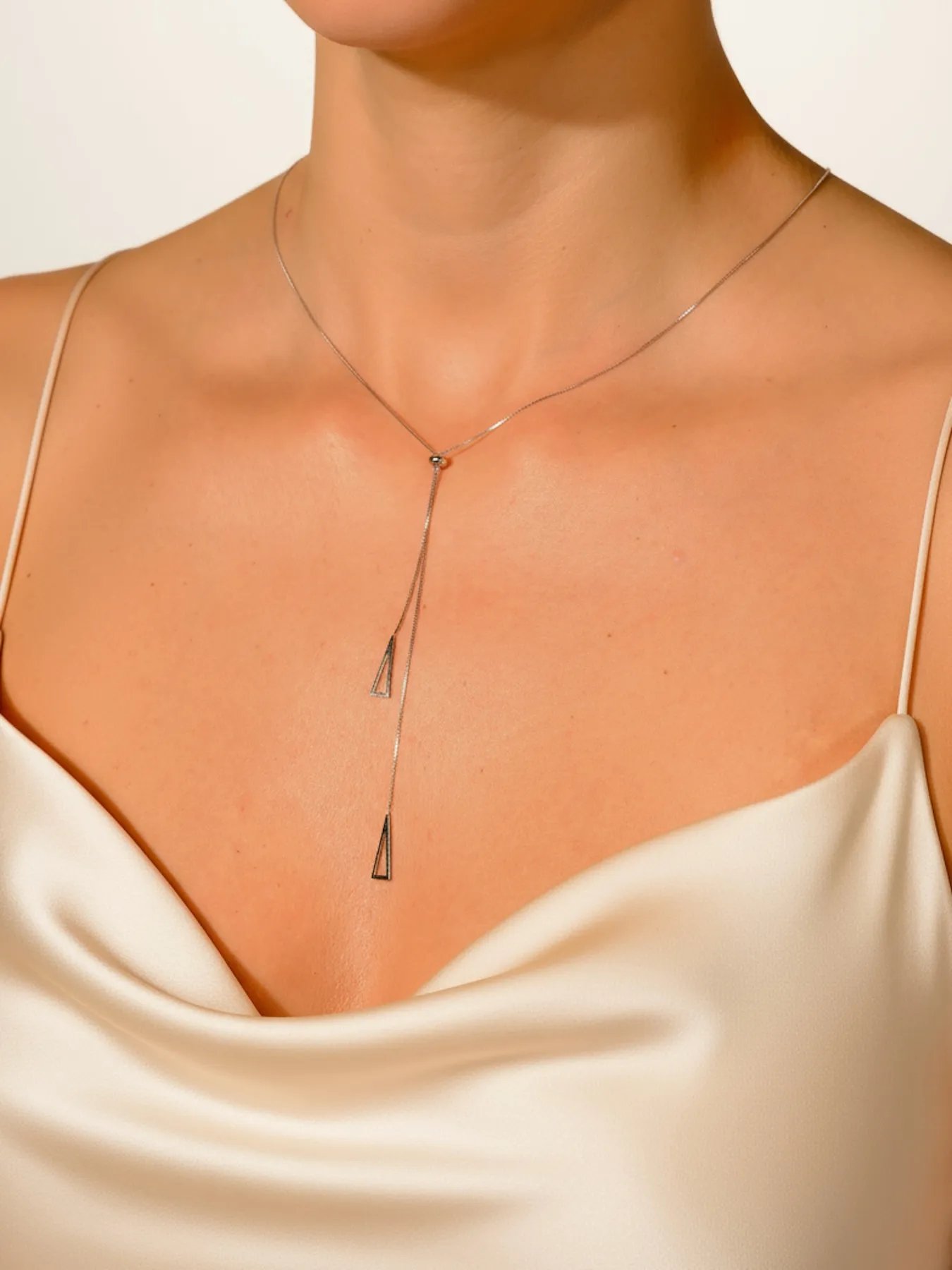 Silver necklace – adjustable 925 sterling chain