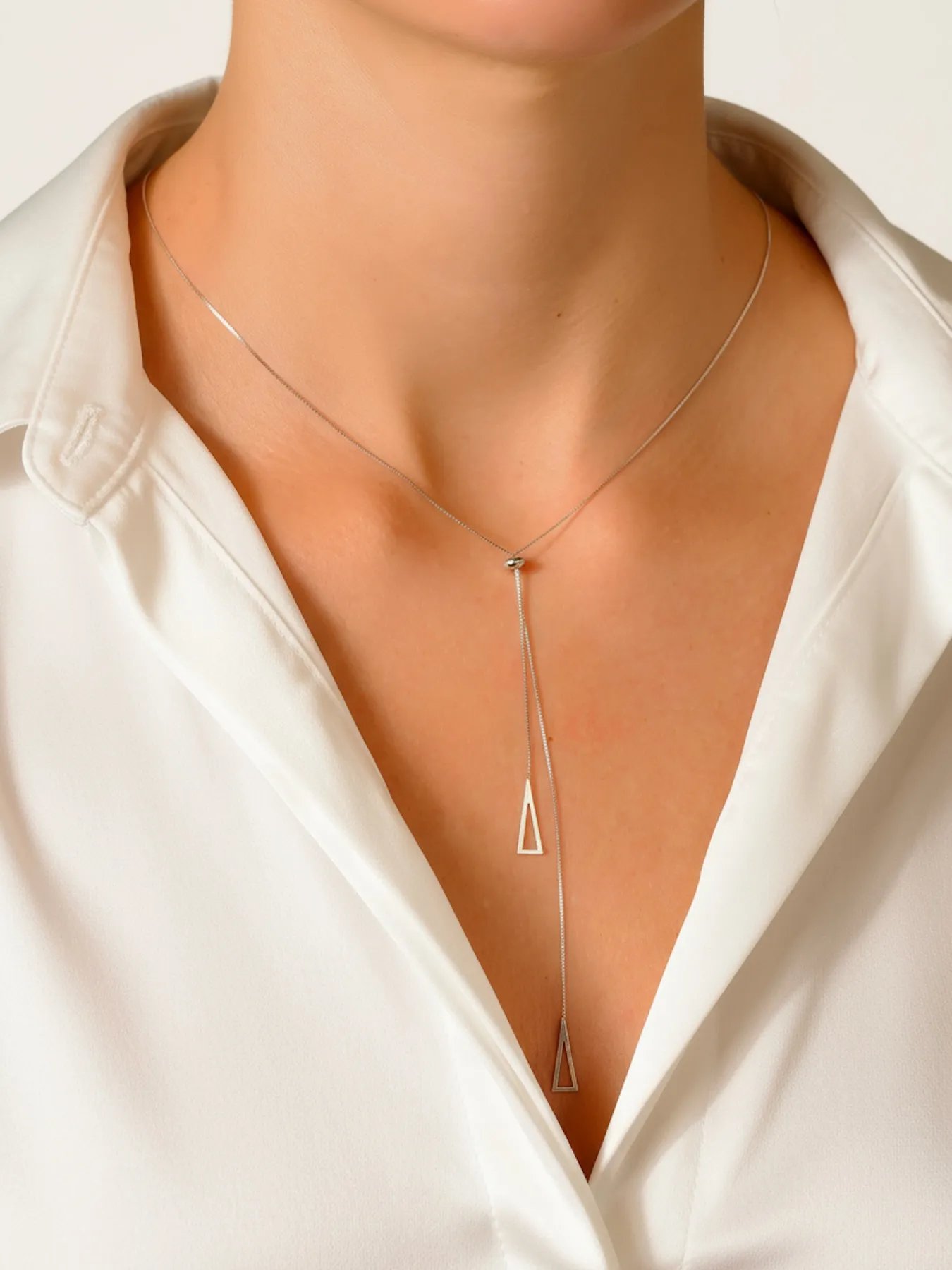 Silver necklace – adjustable 925 sterling chain