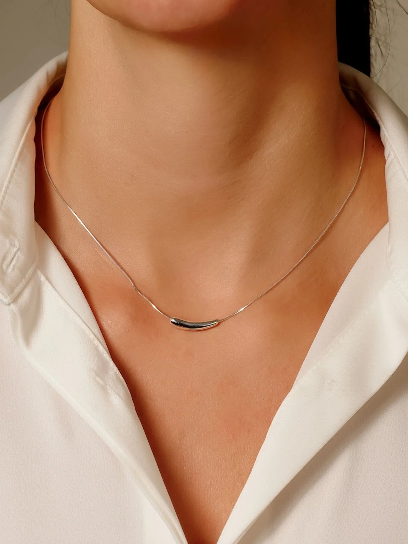 Silver necklace – minimalist 925 sterling chain