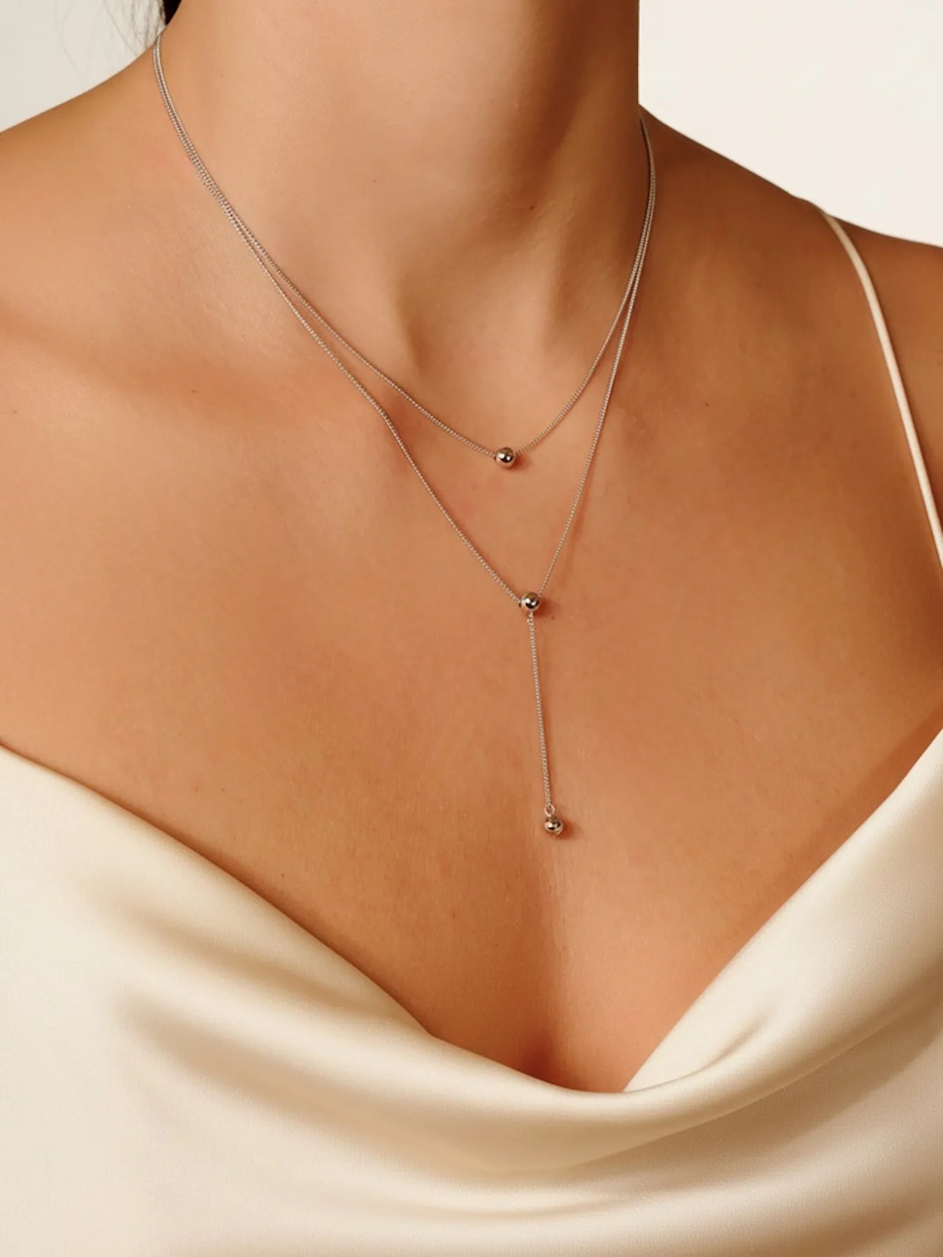 Silver necklace – modern 925 silver design