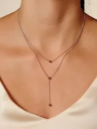 Silver necklace – modern 925 silver design