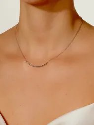 Silver necklace – minimalist 925 silver chain