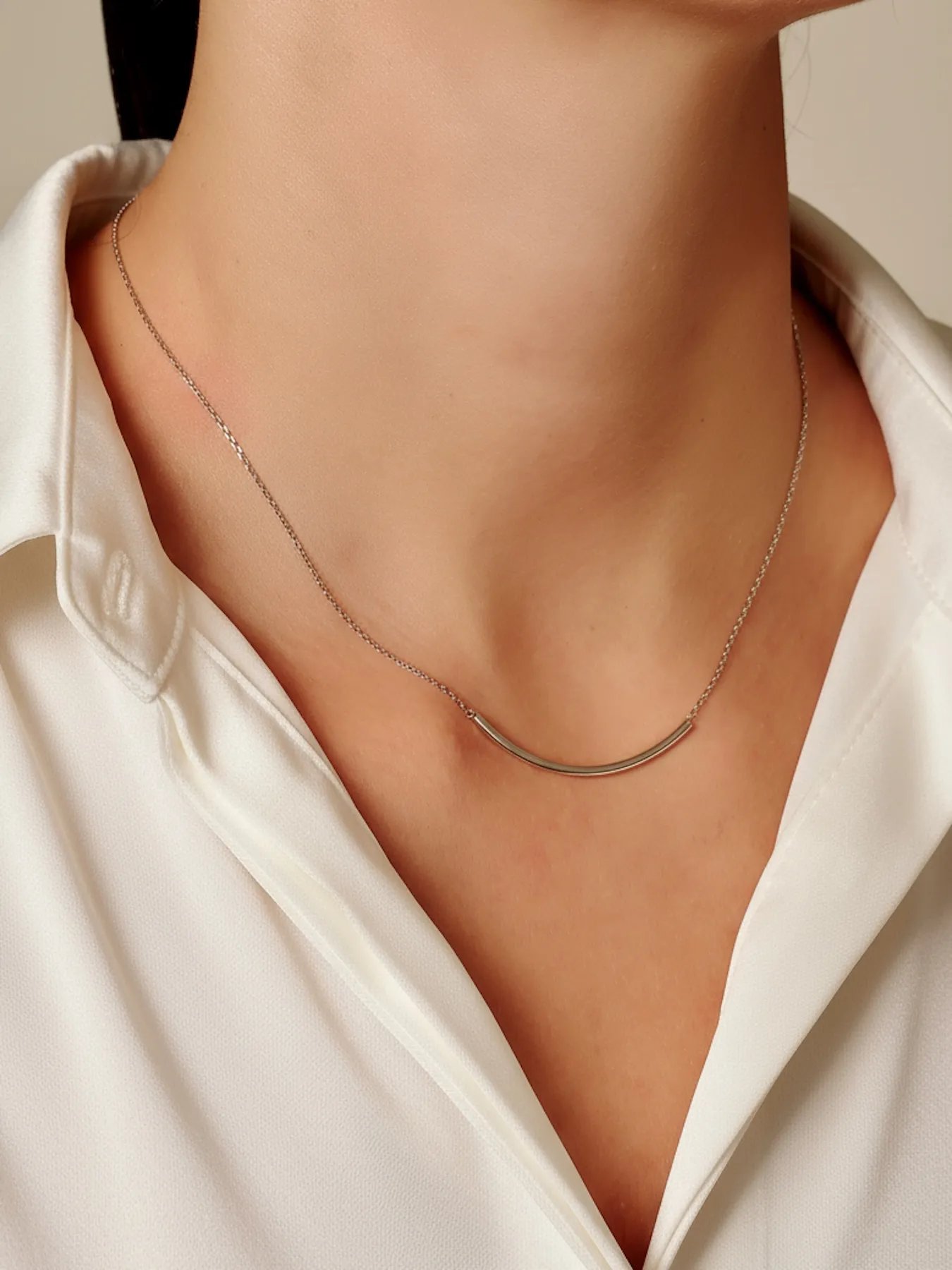 Silver necklace – minimalist 925 silver chain