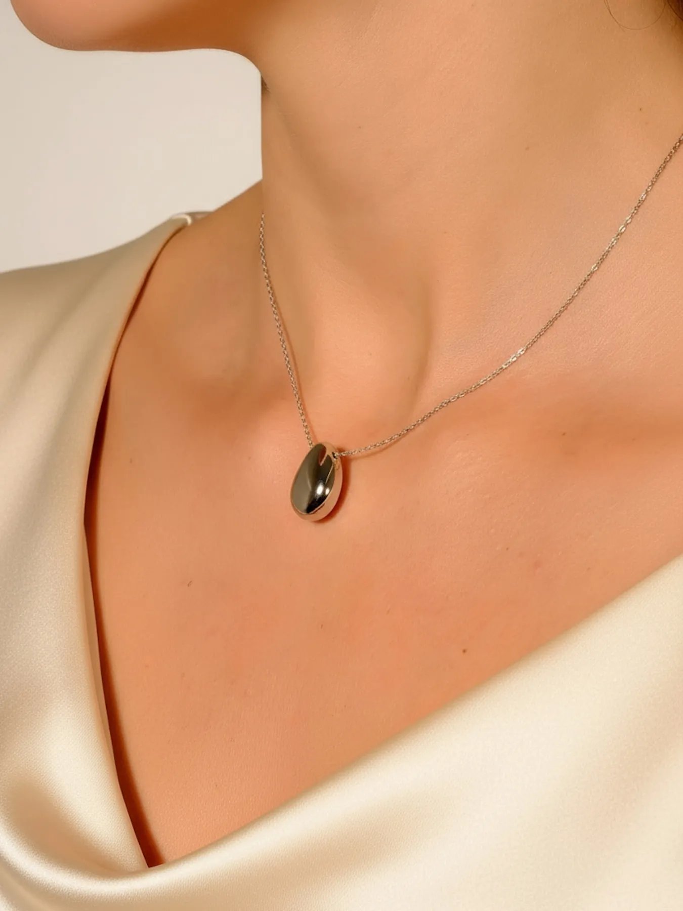 Silver necklace – modern 925 silver design