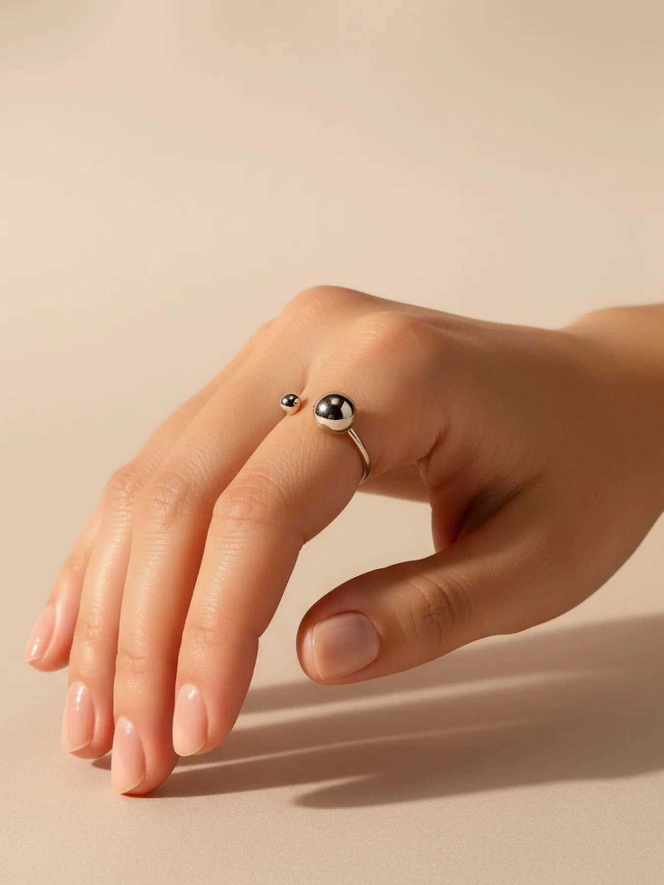 925 silver ring – modern sculptural statement jewelry