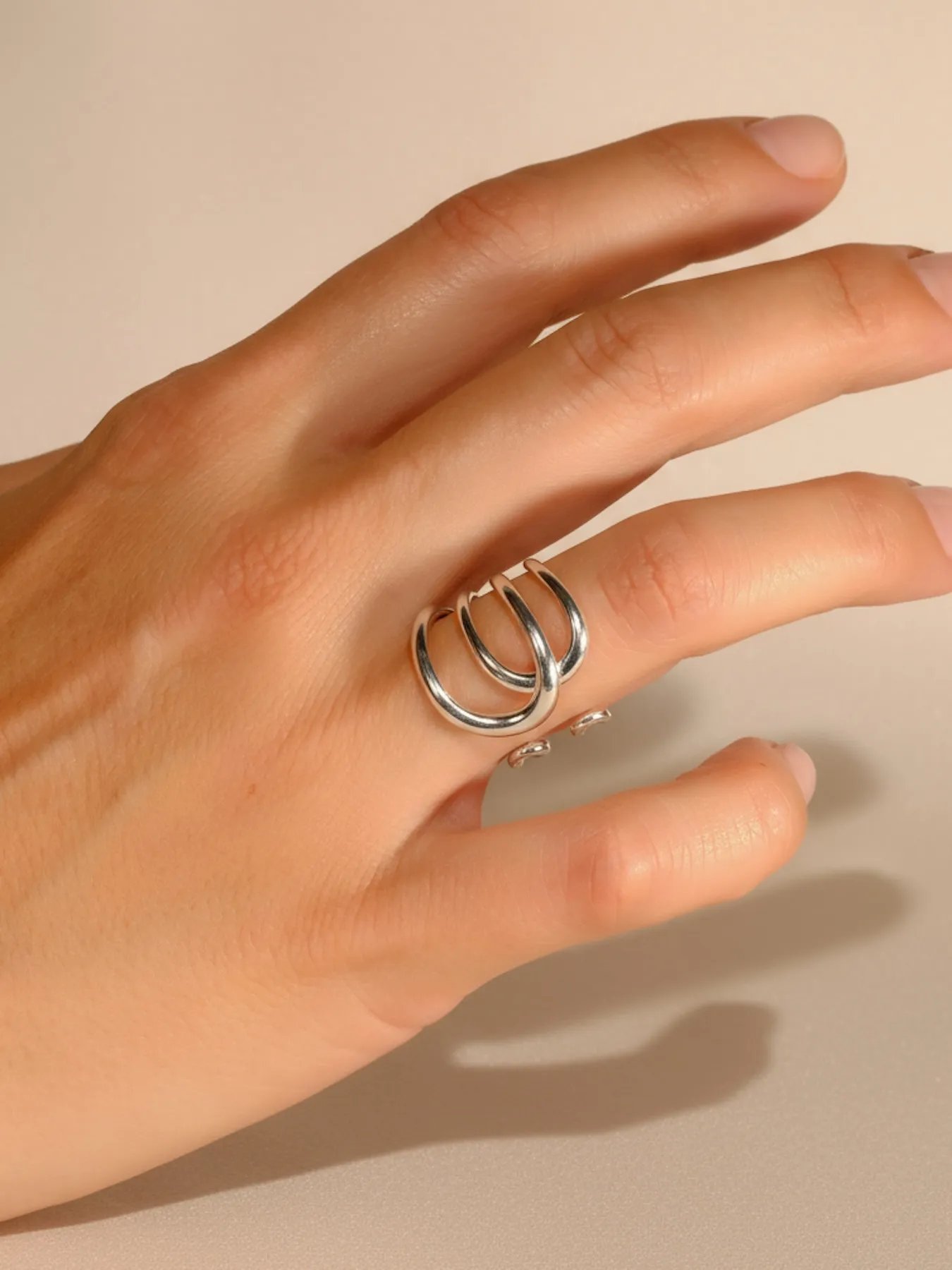 925 silver ring – sculptural modern accessory