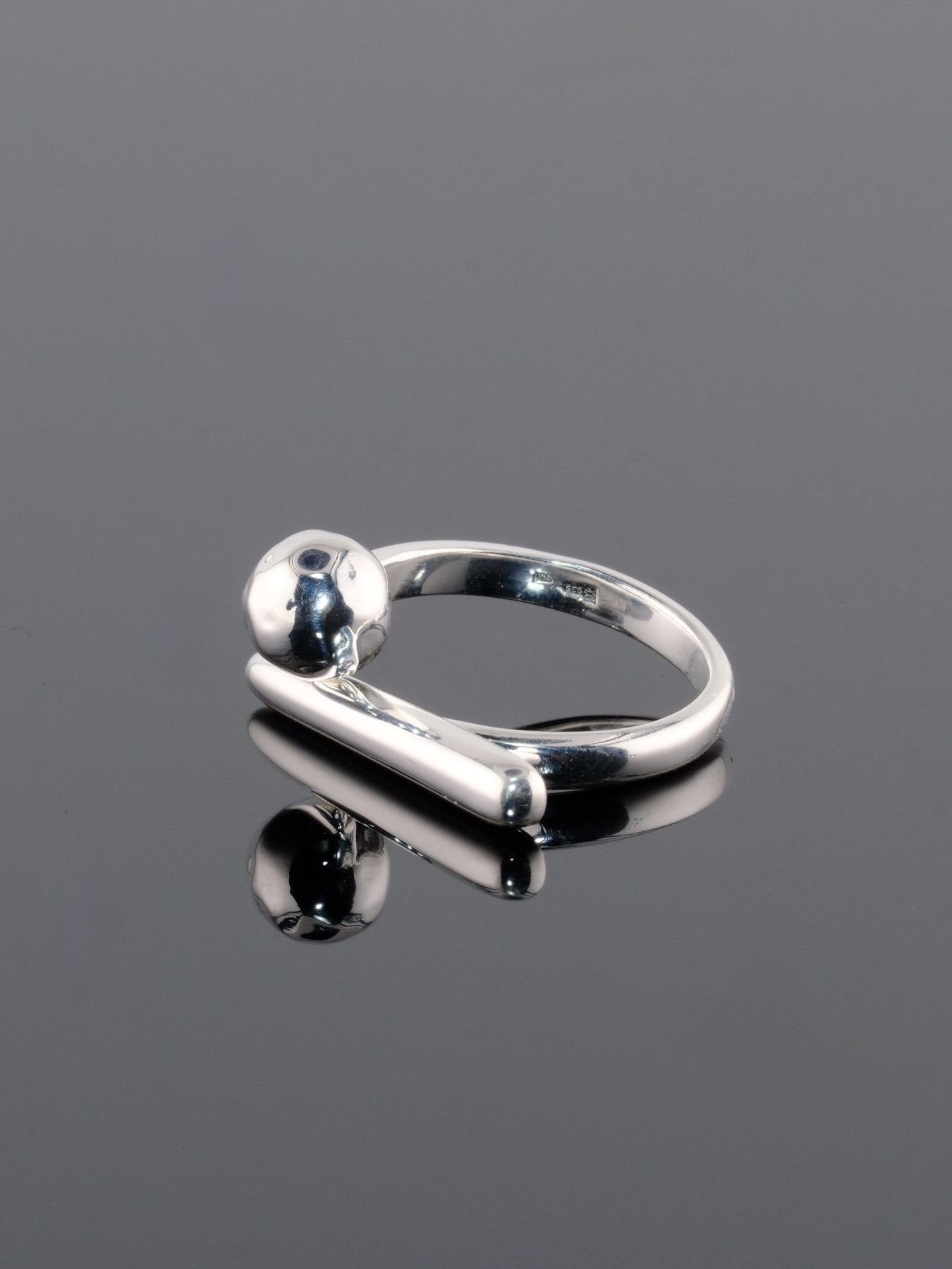 925 silver ring – modern geometric accessory