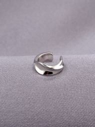 925 sidabro cuff auskaras – bangos formos minimalistinis