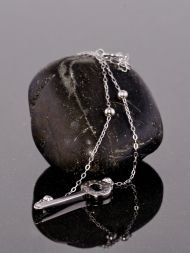 Double-layered sterling silver bracelet – 925 layered jewelry